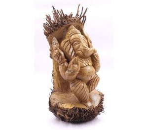 Bamboo Root Carved Ganesha 3 Bamboo India
