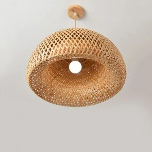 bamboo hanging lamp moon Bamboo India