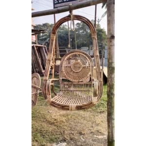 Single Seater Bamboo Cane Swing Bamboo India