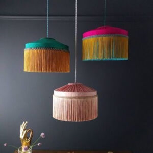 Macrame Hanging Lamp Bamboo India