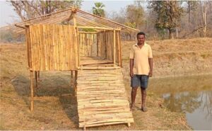 bamboo poultryshed Bamboo India